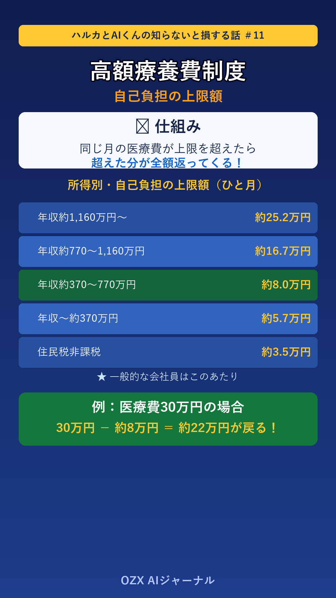 ハルカとAIくん ep11 高額療養費制度 ハルカのホワイトボード（解説）