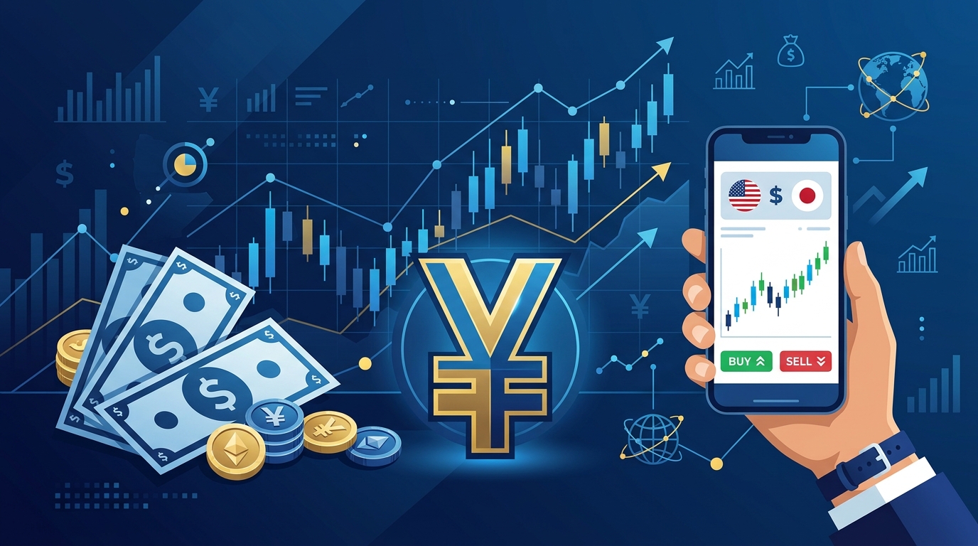 ドル円FX始め方 証拠金 レバレッジ 投資イメージ