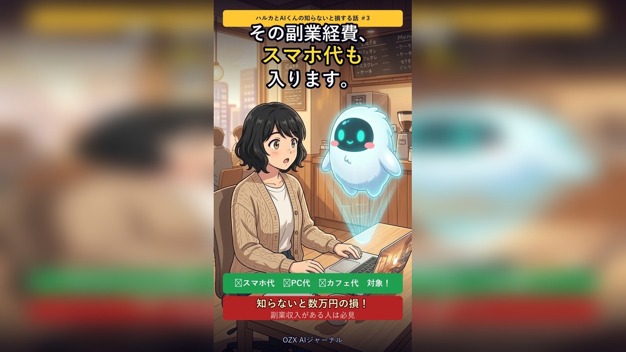 ハルカとAIくん ep03 副業経費 サムネイル