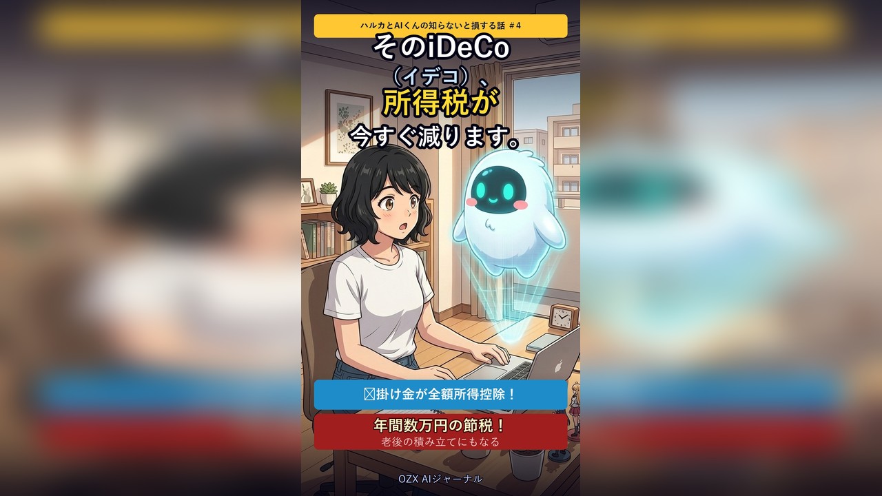 ハルカとAIくん ep04 iDeCo サムネイル