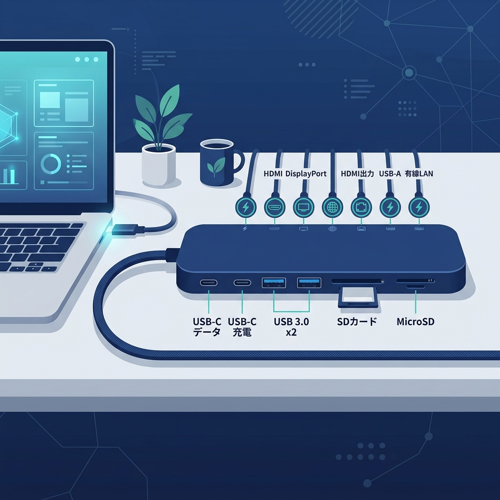 Anker Nano Docking Station (13-in-1) USB-Cドッキングステーション