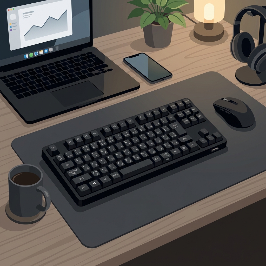エレコム Leggero 有線メカニカルテンキーレスキーボード 静音赤軸 TK-MC30UKPBK