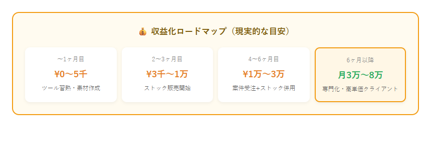 画像生成AI副業Midjourneyの収益化ロードマップ