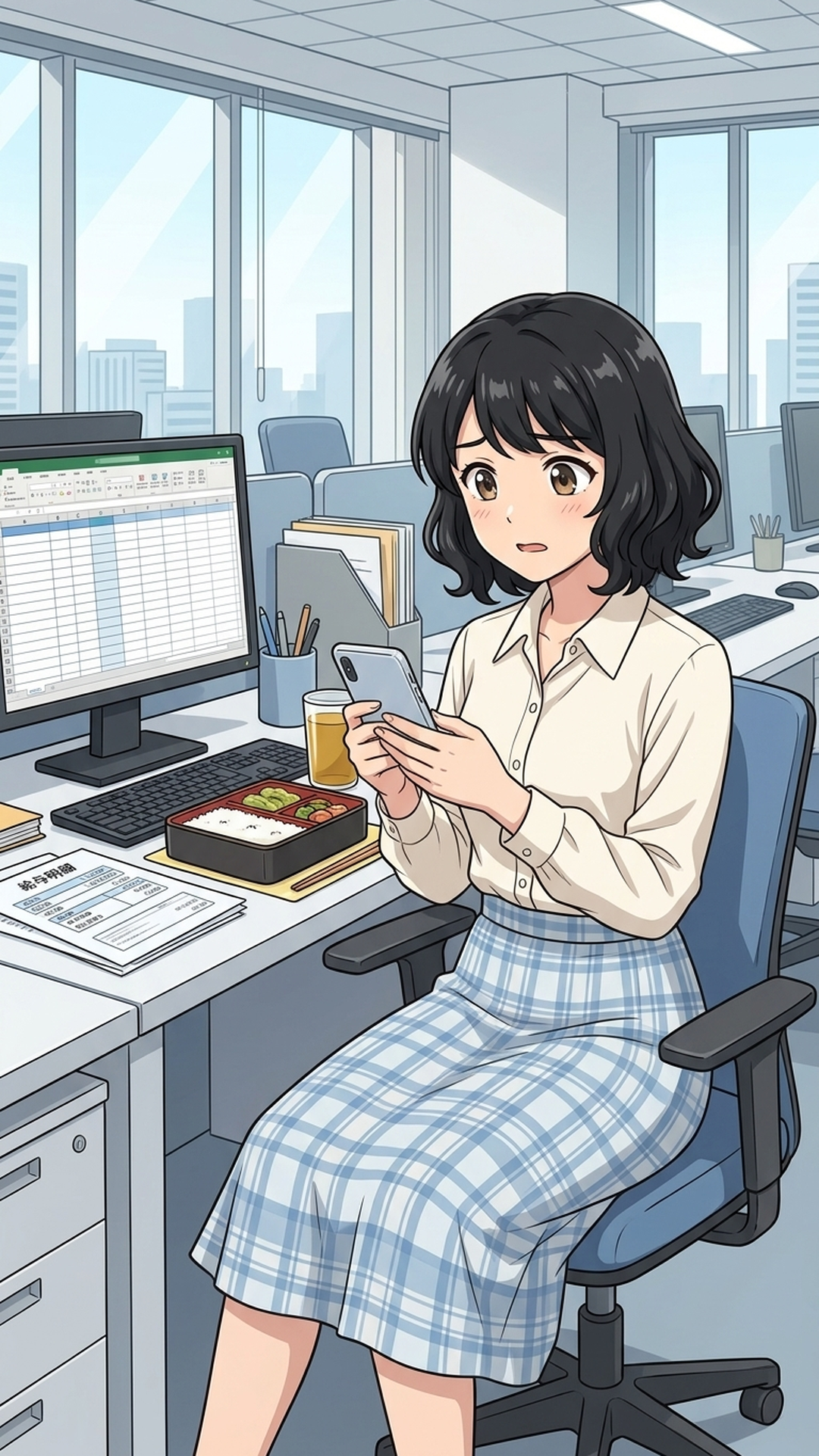 ハルカとAIくん ep14 住民税のしくみ 場面2(ハルカ登場)