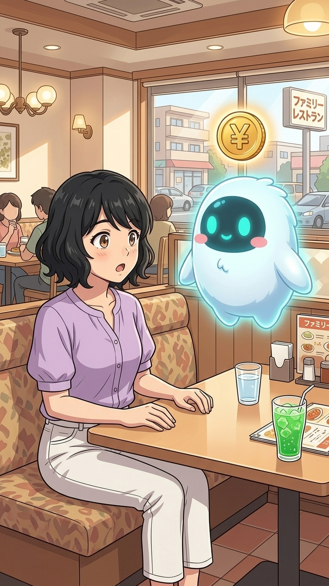 ハルカとAIくん ep17 年金・付加年金(月400円) 場面3(一緒に説明)