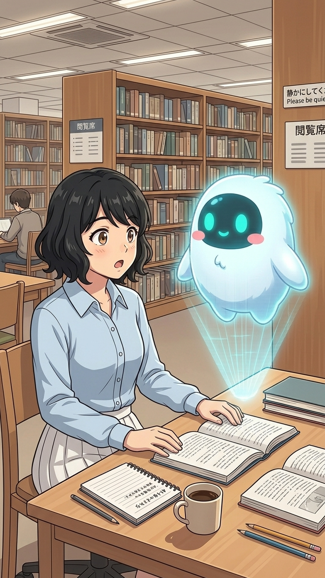 ハルカとAIくん ep10 教育訓練給付金 場面3（一緒に説明）