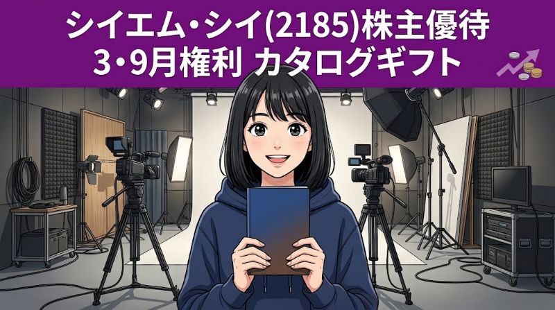 シイエム・シイ株主優待2185 3・9月権利カタログギフト