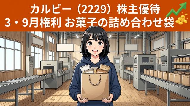 カルビー株主優待2229 3・9月権利お菓子詰め合わせ