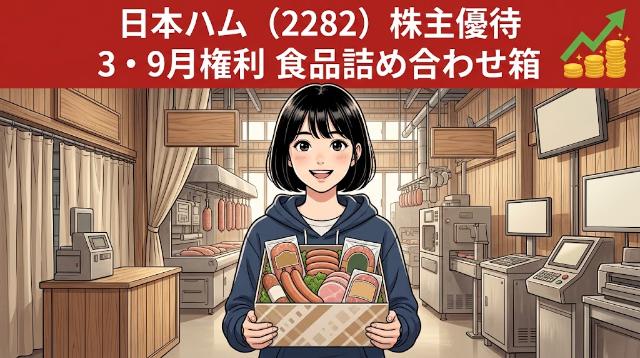 日本ハム株主優待2282 3・9月権利食品詰め合わせ箱
