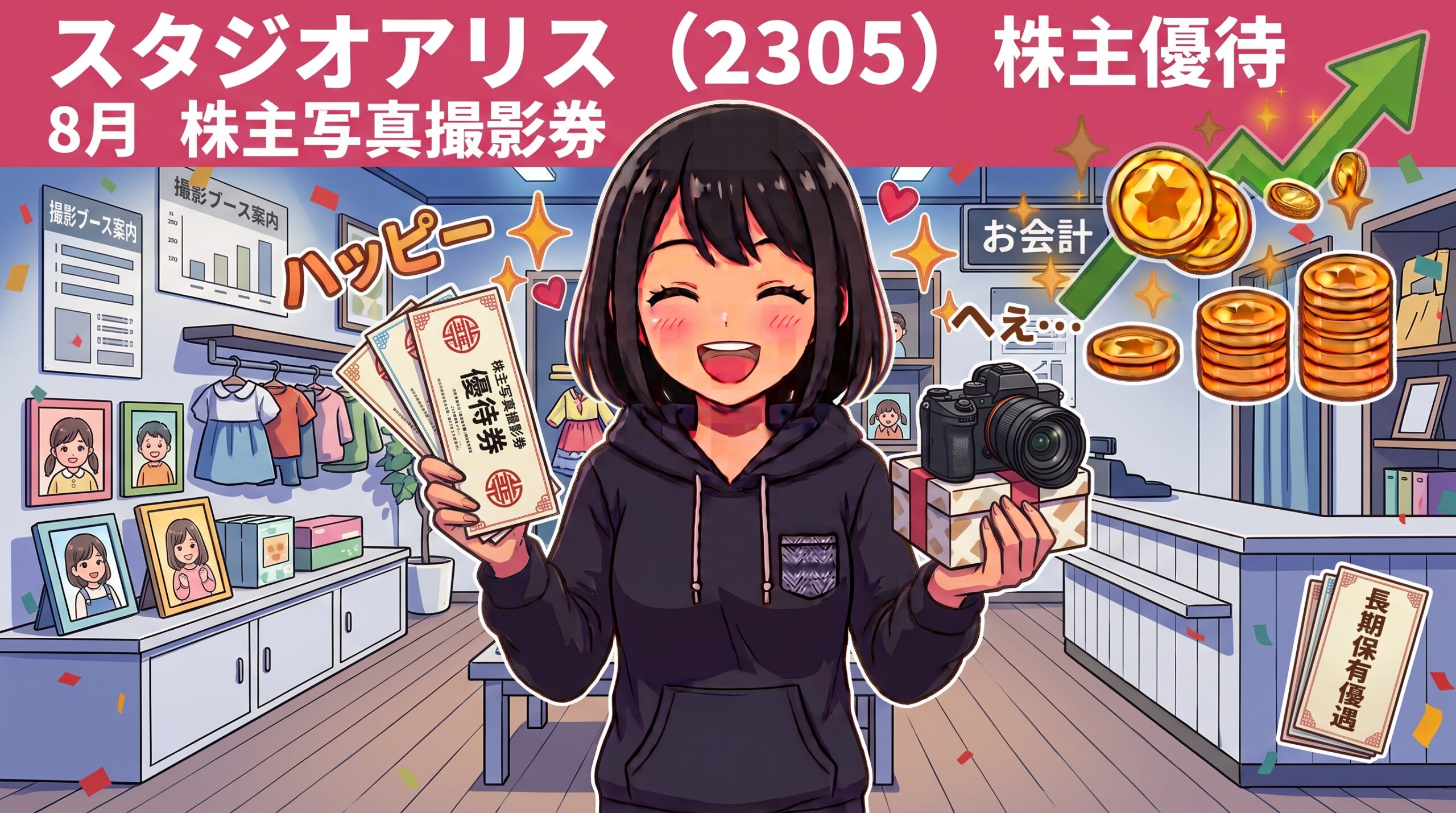 スタジオアリス株主優待 株主写真撮影券完全ガイド