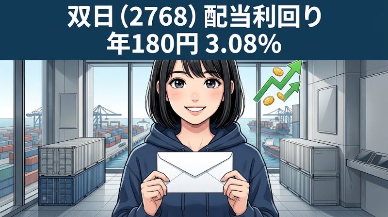 双日配当利回り2768 年180円3.08%