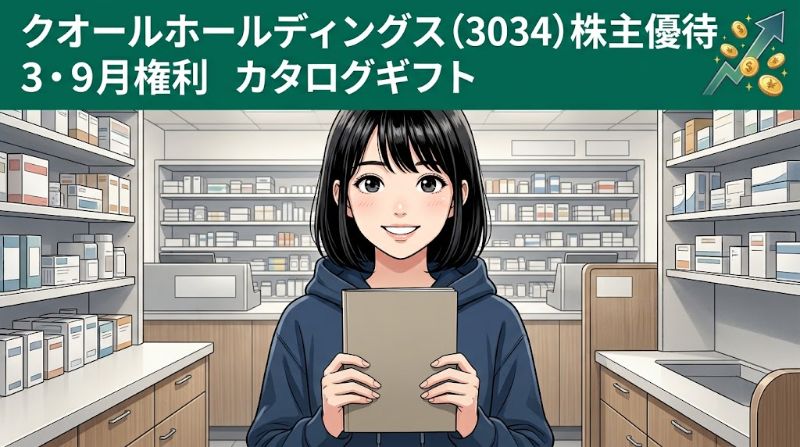 クオールホールディングス株主優待3034 3・9月権利カタログギフト