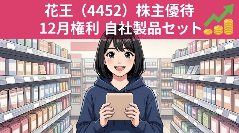 花王株主優待4452 12月権利自社製品セット