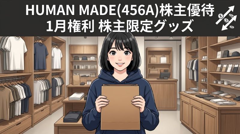 HUMAN MADE株主優待456A 1月権利株主限定グッズ