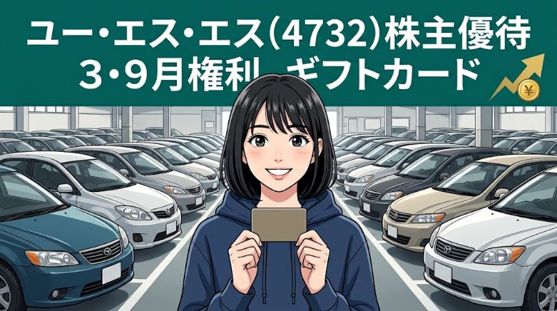ユー・エス・エス株主優待4732 3・9月権利ギフトカード