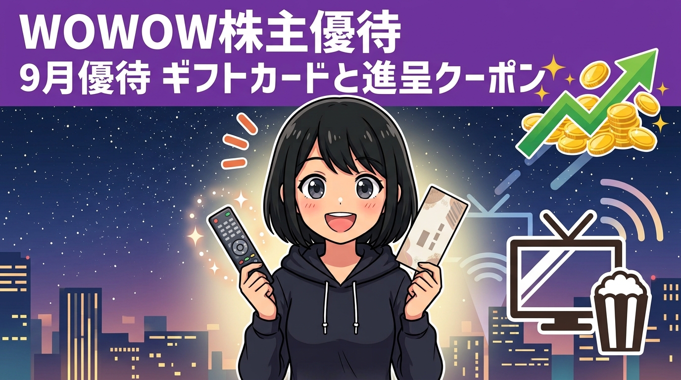 WOWOW株主優待 4839 アイキャッチ