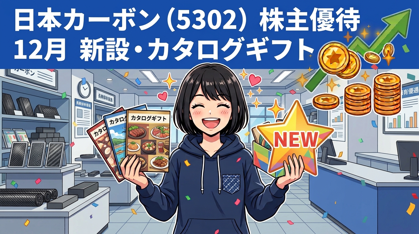 日本カーボン株主優待 新設・カタログギフト完全ガイド