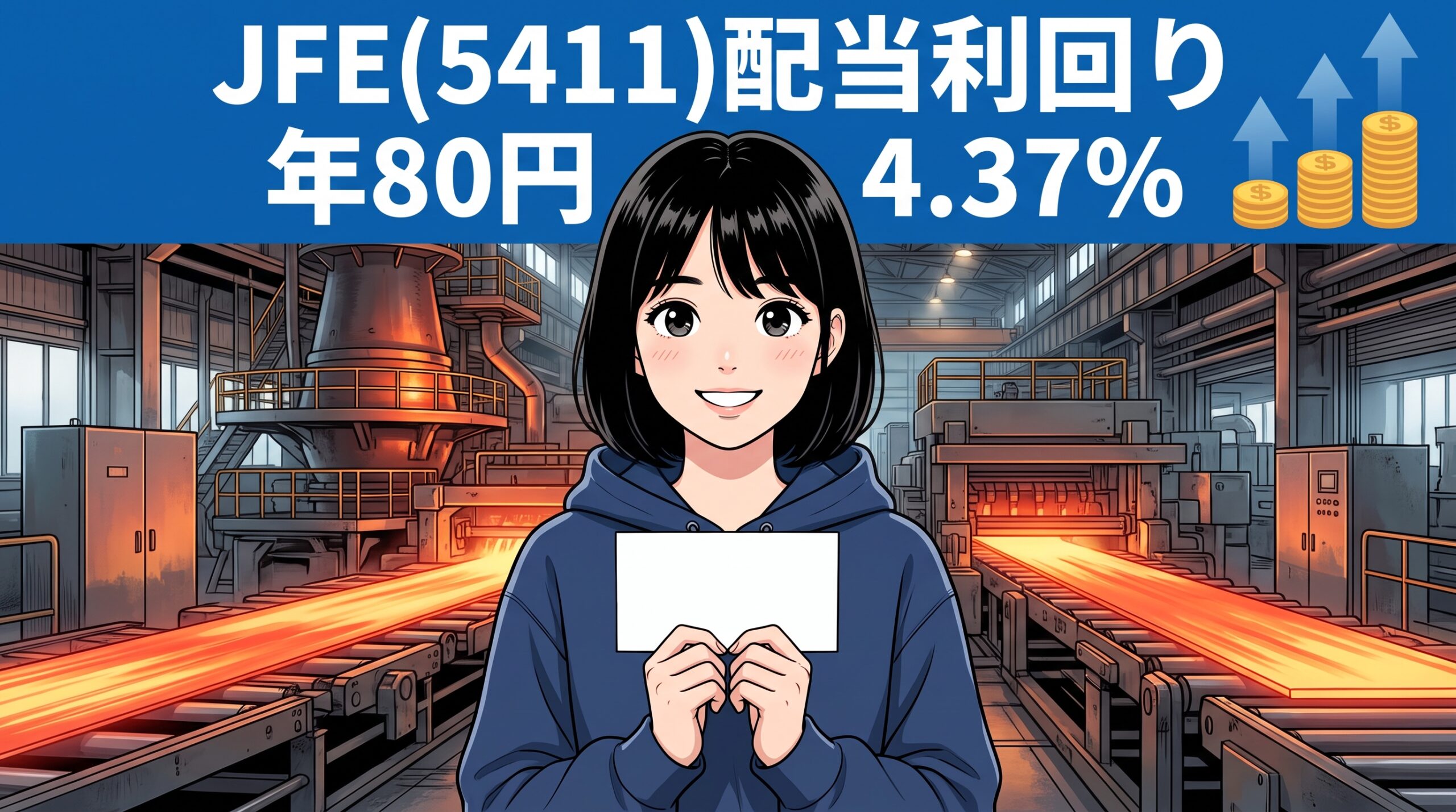 JFE配当利回り2026 5411 年80円4.37%