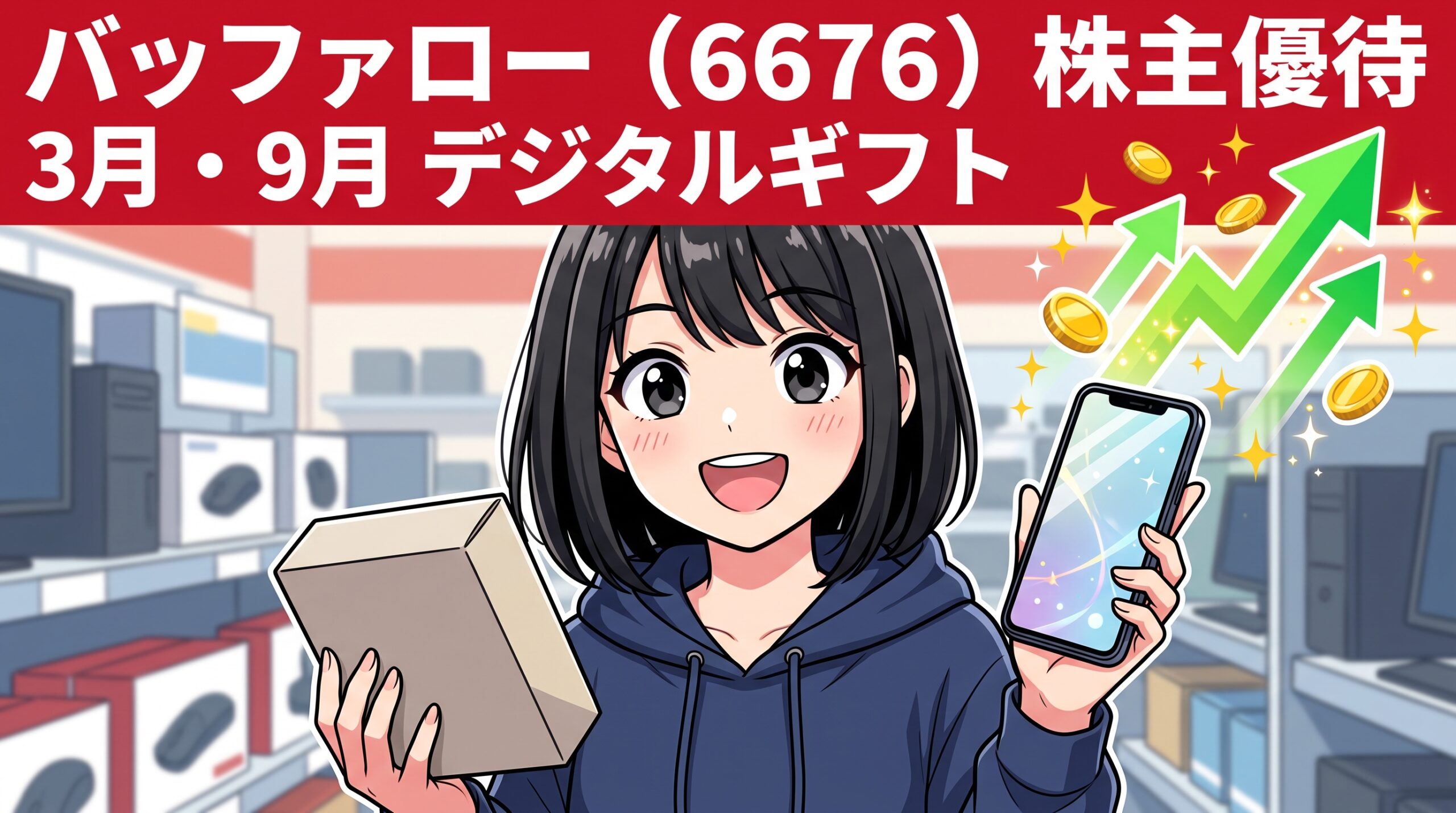 バッファロー株主優待 6676 デジタルギフト