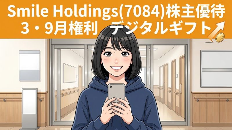 SmileHoldings株主優待7084 3・9月権利デジタルギフト