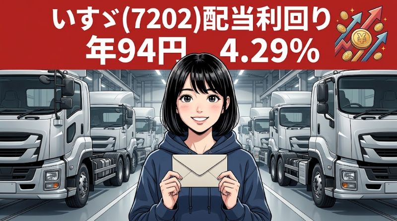 いすゞ配当利回り2026 7202 年94円4.29%
