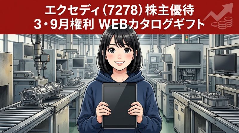 エクセディ株主優待7278 3・9月権利WEBカタログギフト