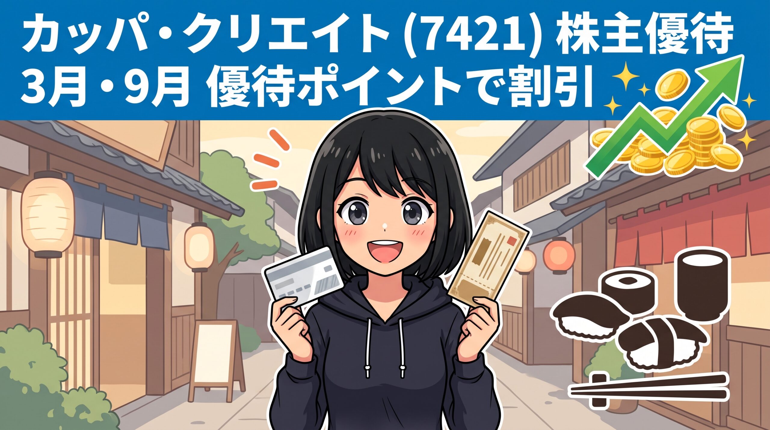 カッパ・クリエイト株主優待 7421 アイキャッチ