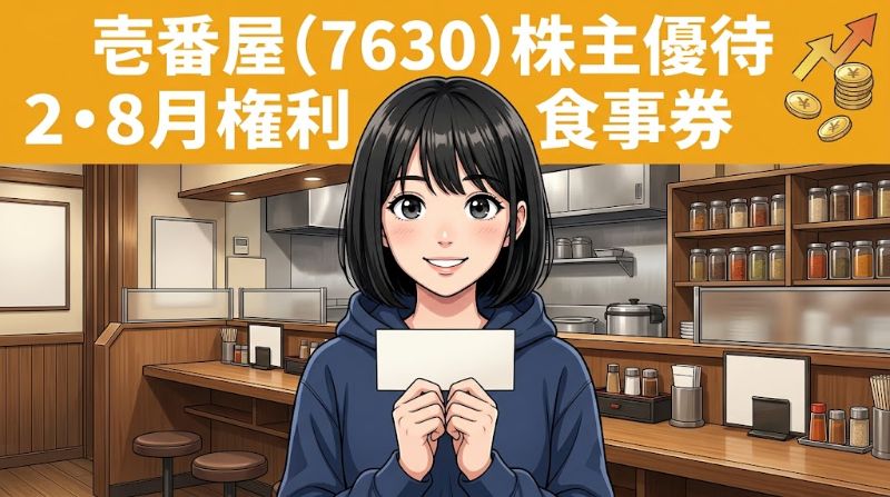 壱番屋株主優待7630 2・8月権利食事券