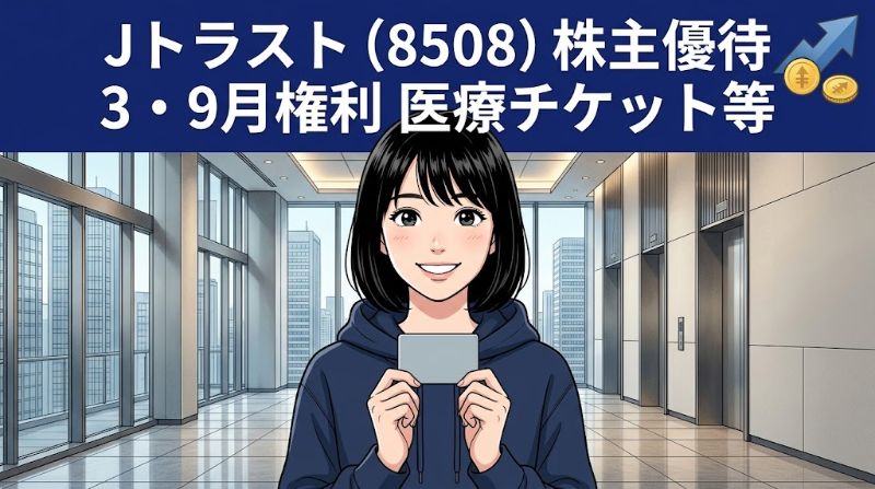 Jトラスト株主優待8508 3・9月権利医療チケット等