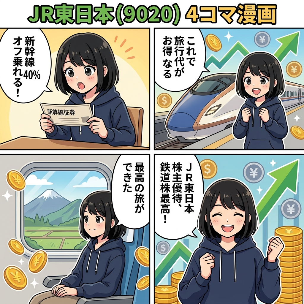 JR東日本株主優待 4コマ漫画 ハルカ