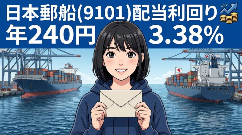 日本郵船配当利回り2026 9101 年240円3.38%