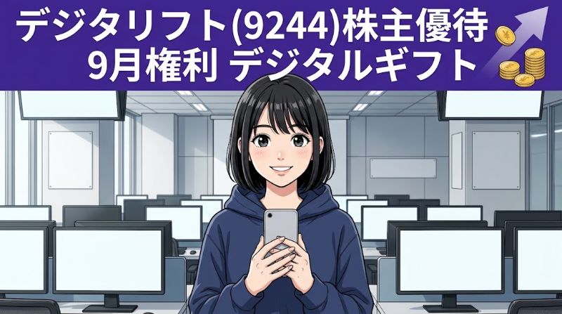 デジタリフト株主優待9244 9月権利デジタルギフト