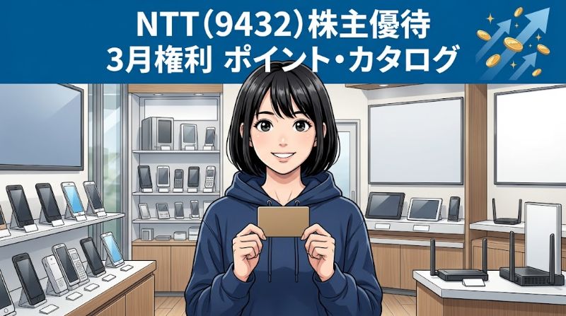 NTT株主優待9432 3月権利ポイント・カタログ