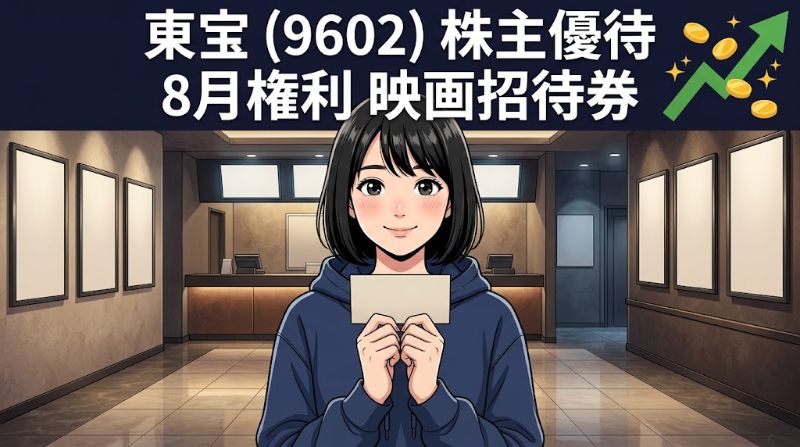 東宝株主優待9602 8月権利映画招待券