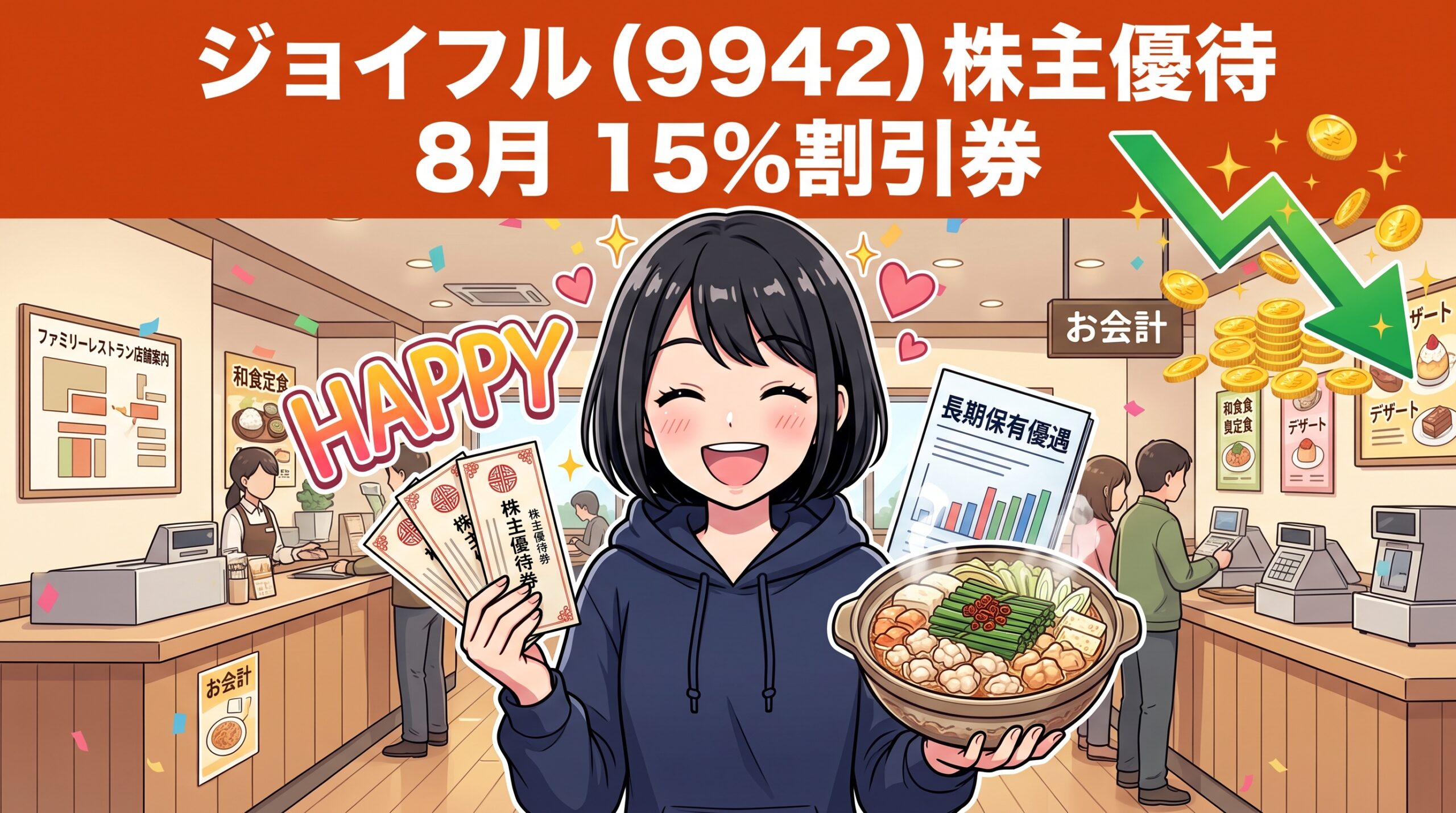 ジョイフル株主優待 15%割引券完全ガイド
