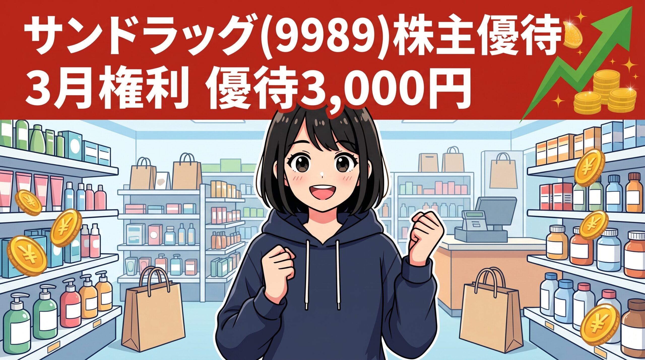サンドラッグ株主優待 ハルカ