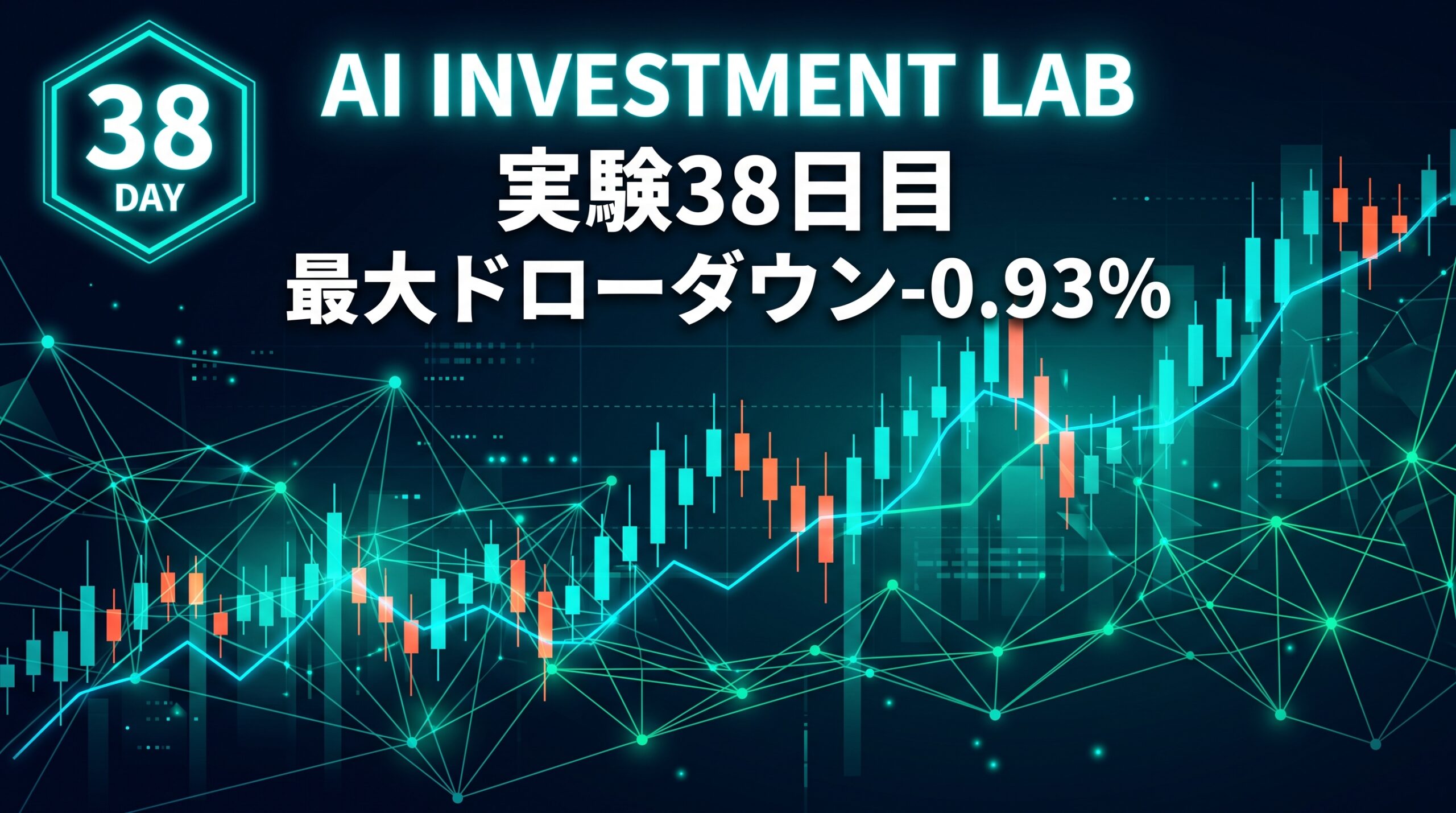 AI投資実験室 実験38日目 最大ドローダウン-0.93% のイメージ画像