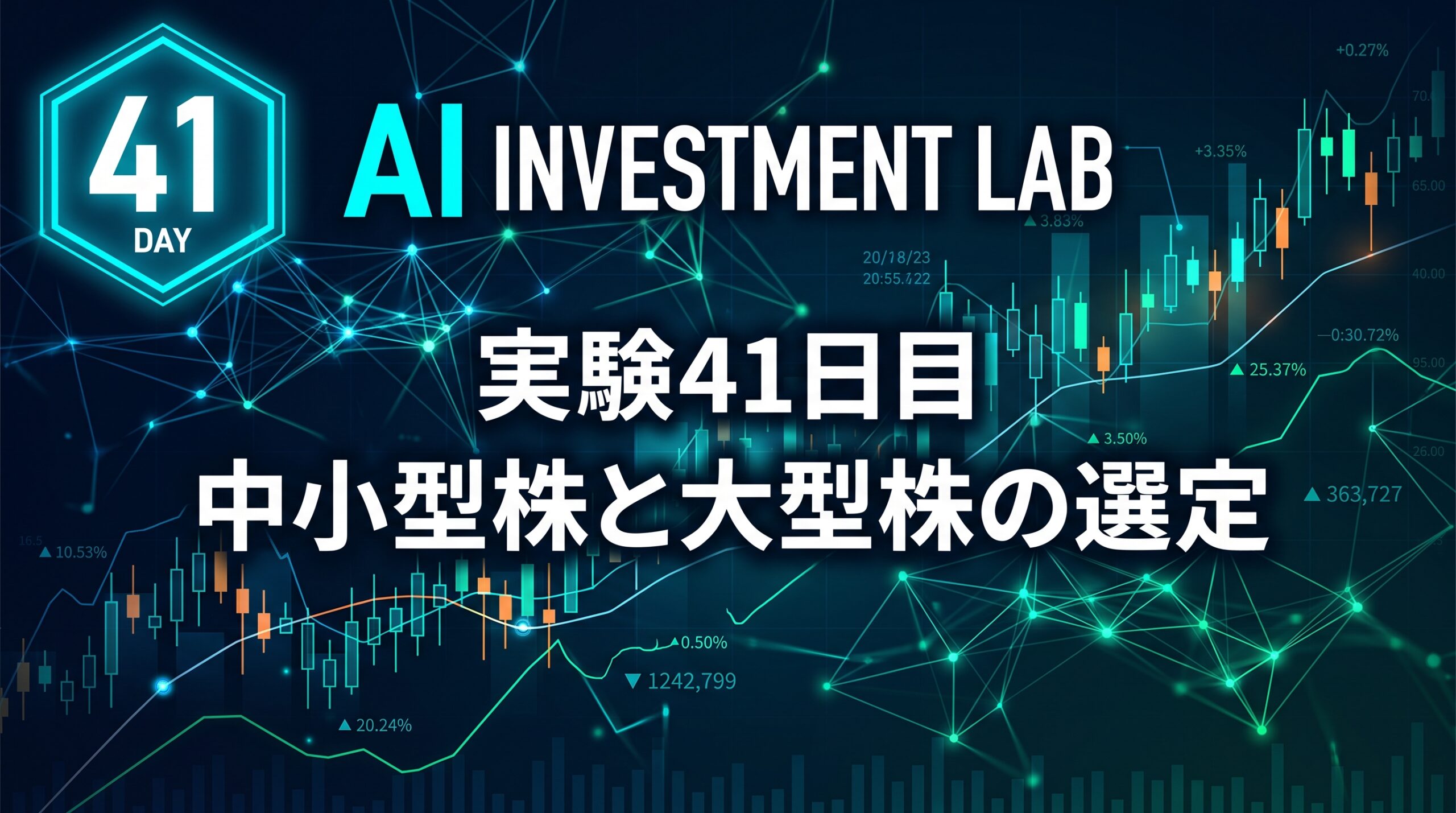 AI投資実験室 実験41日目 中小型株と大型株の選定 のイメージ画像